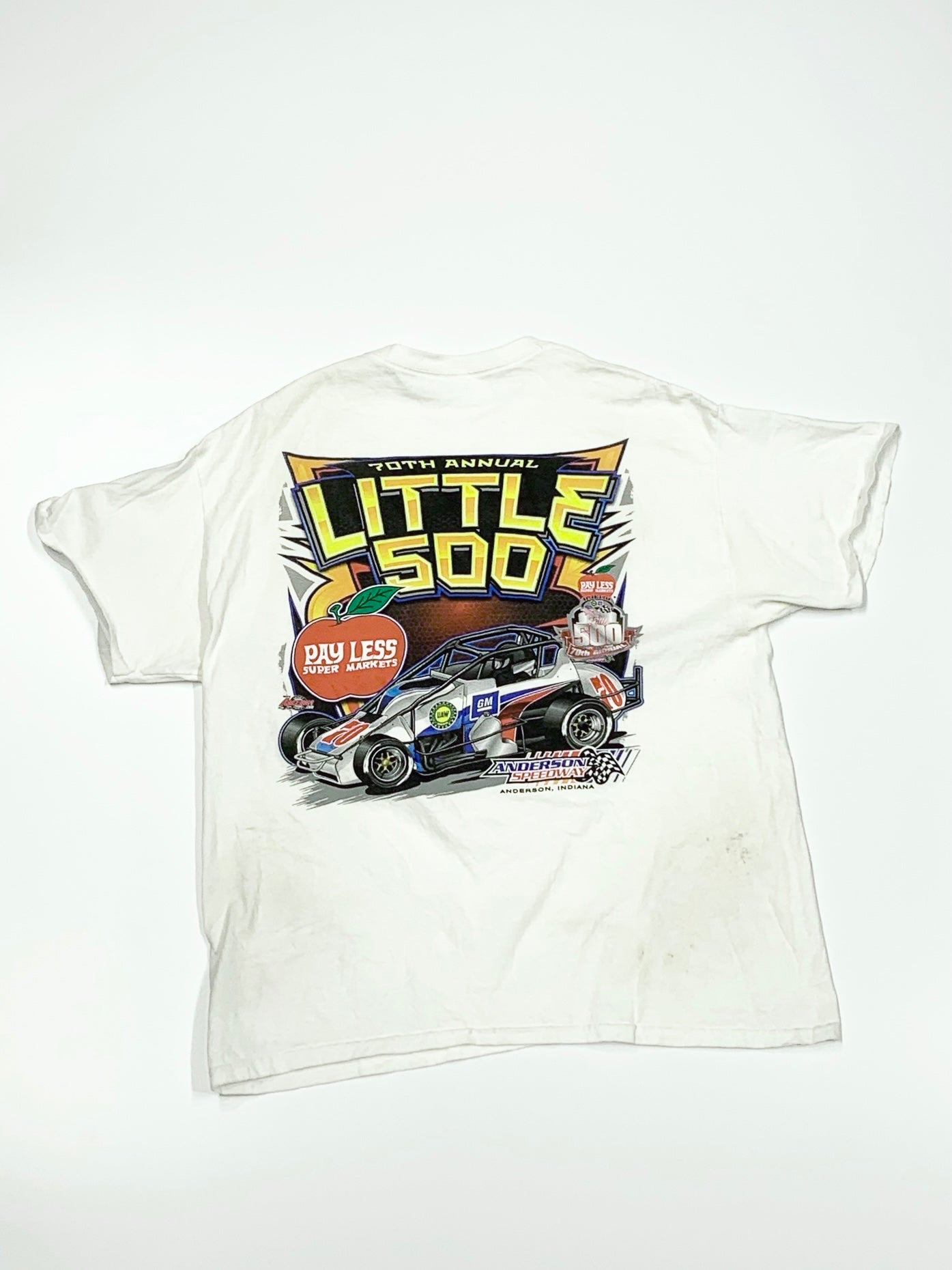Vintage Little 500 Nascar Tee White