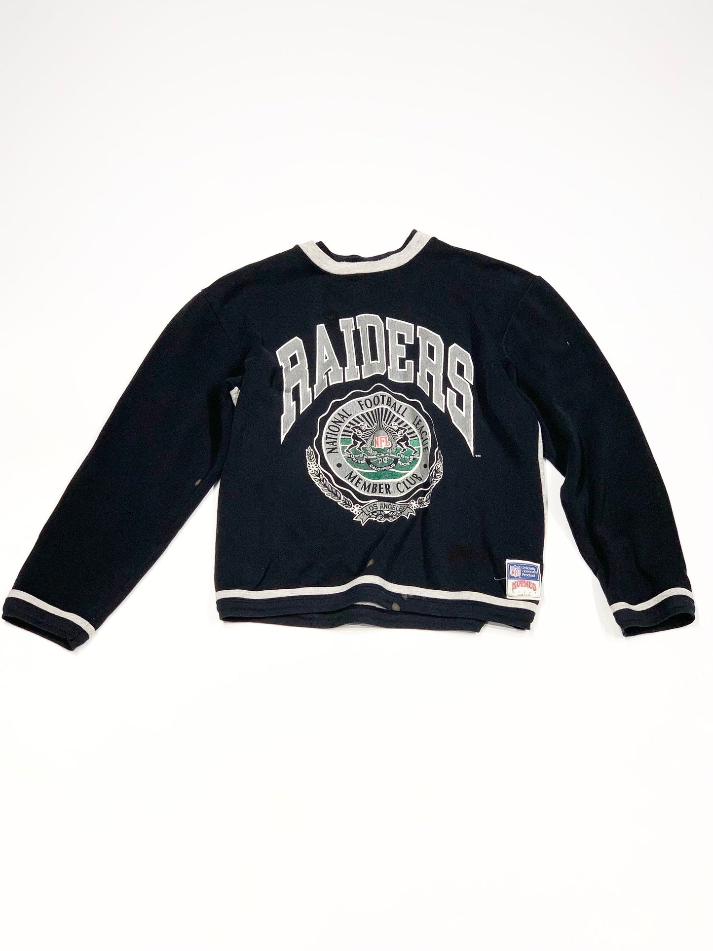 Vintage Raiders NFL Crewneck Sweater Black