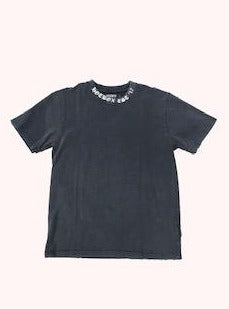 Hotbox Neck Logo Vintage Tee Black