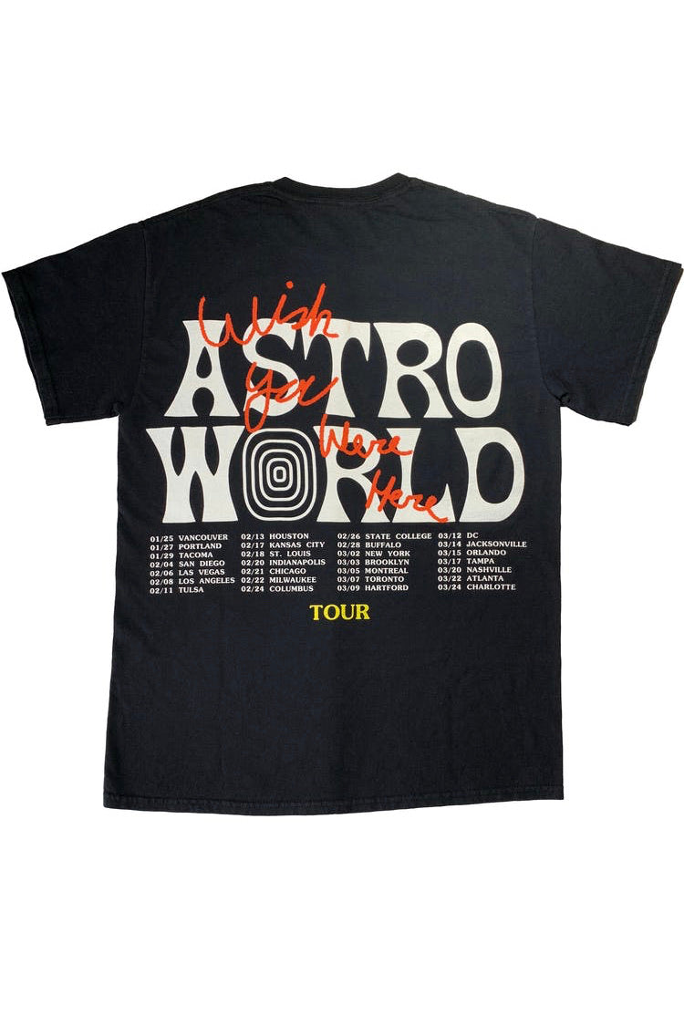 Travis Scott Astroworld Tour Wish You Were Here Tee (Black)