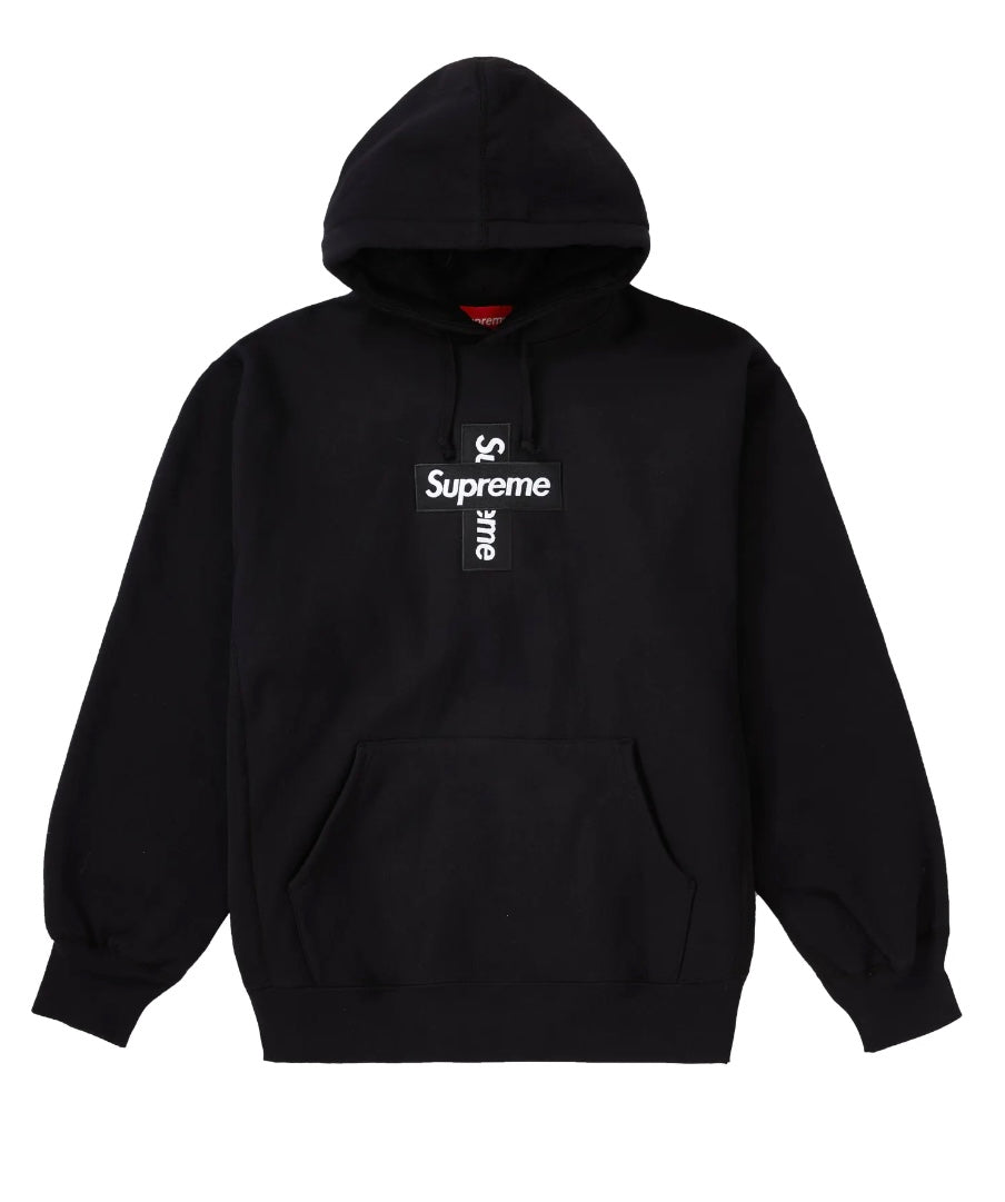 Supreme Cross Box Logo Hooded Sweatshirt