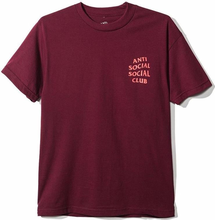ANTI SOCIAL SOCIAL CLUB - CLUB TEE MAROON