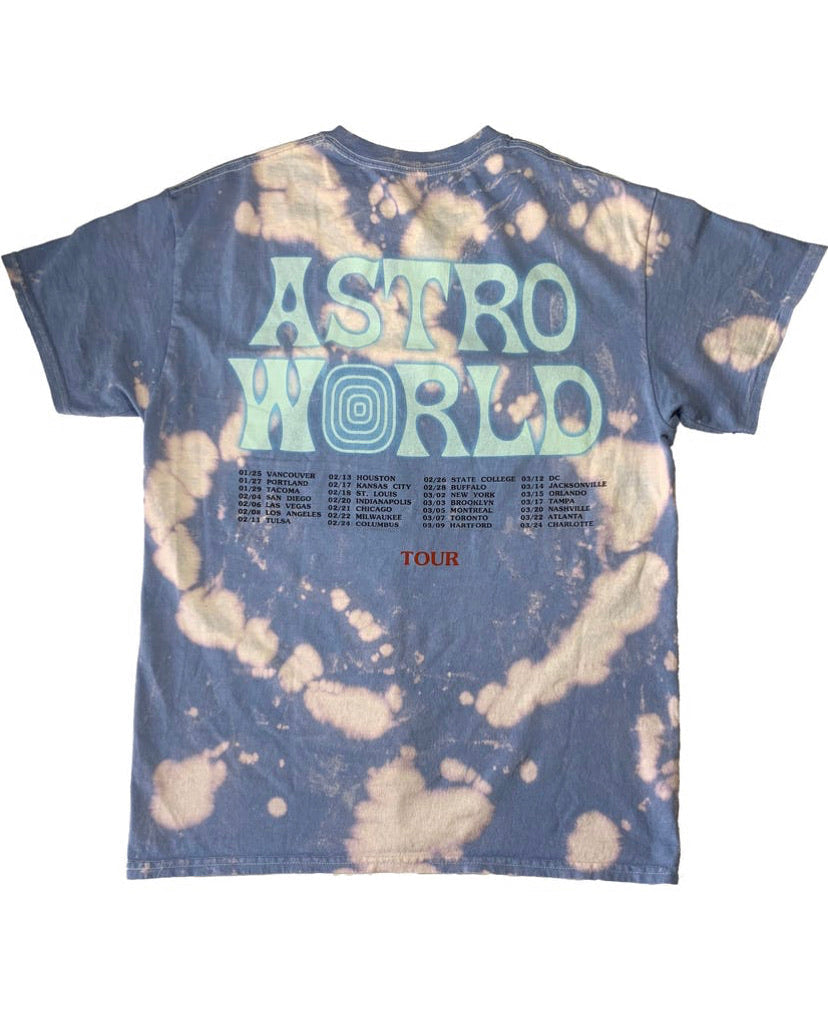 Travis Scott Astroworld Tour Astronaut Tee Tie Dye