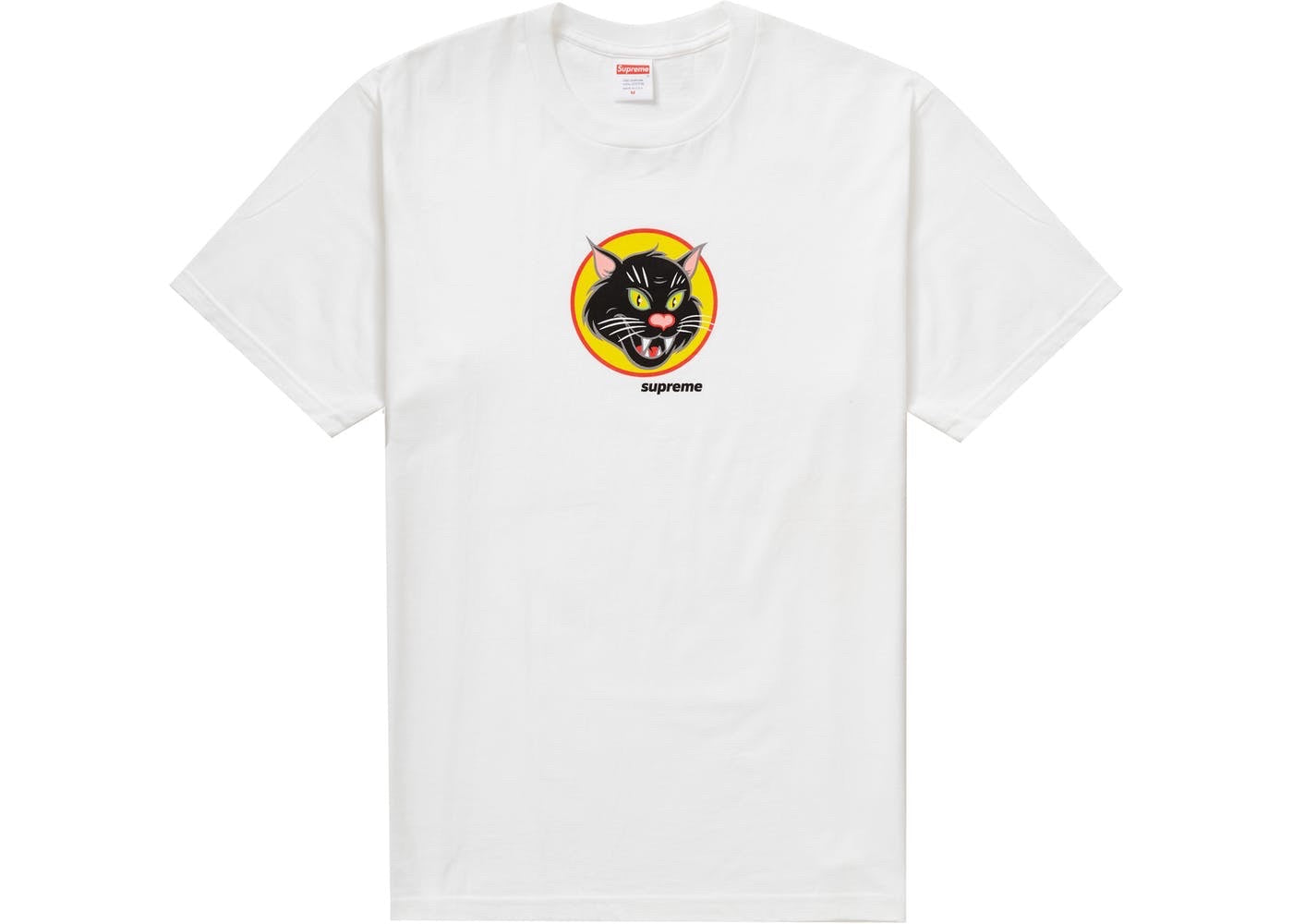 Supreme Black Cat Tee White