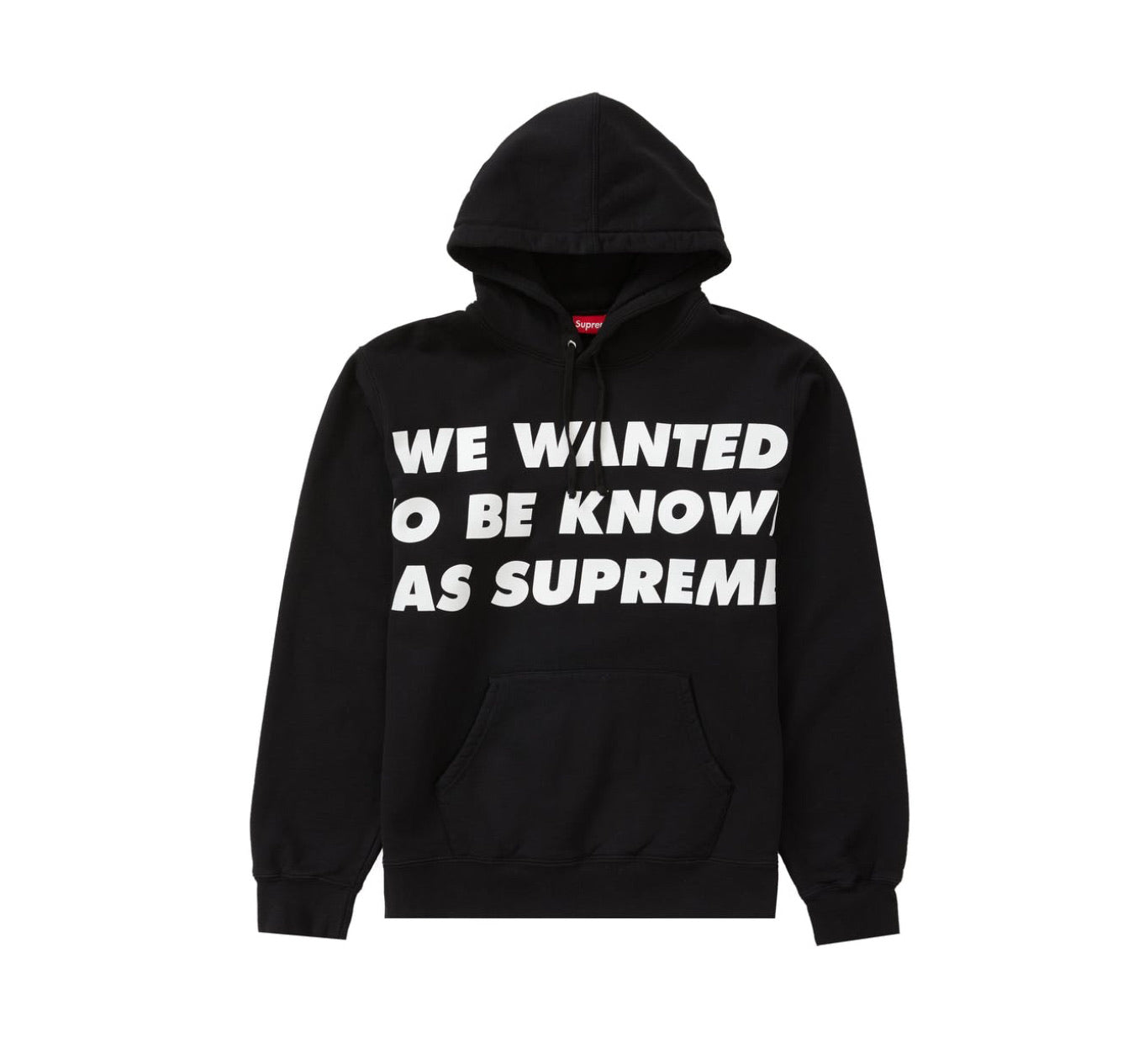 Supreme Known As Hooded Sweatshirt Black