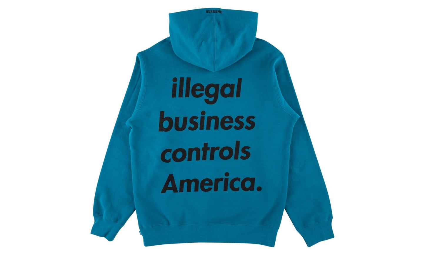Supreme Illegal Business Hoodie (Dark Aqua)