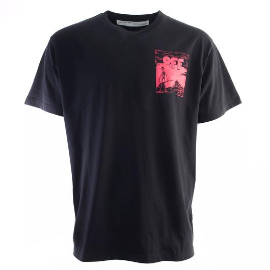 OFF-WHITE Skull Graphic tee Black/Fuschia