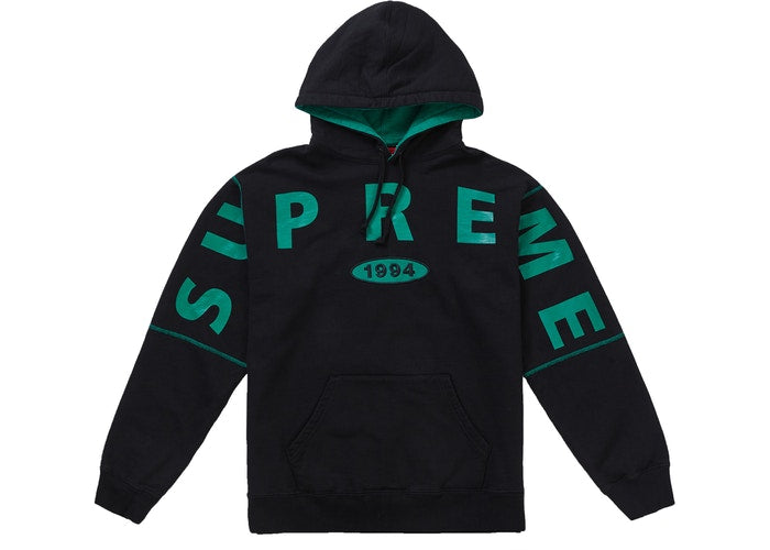 Supreme Spread Logo Hooded Sweatshirt Black