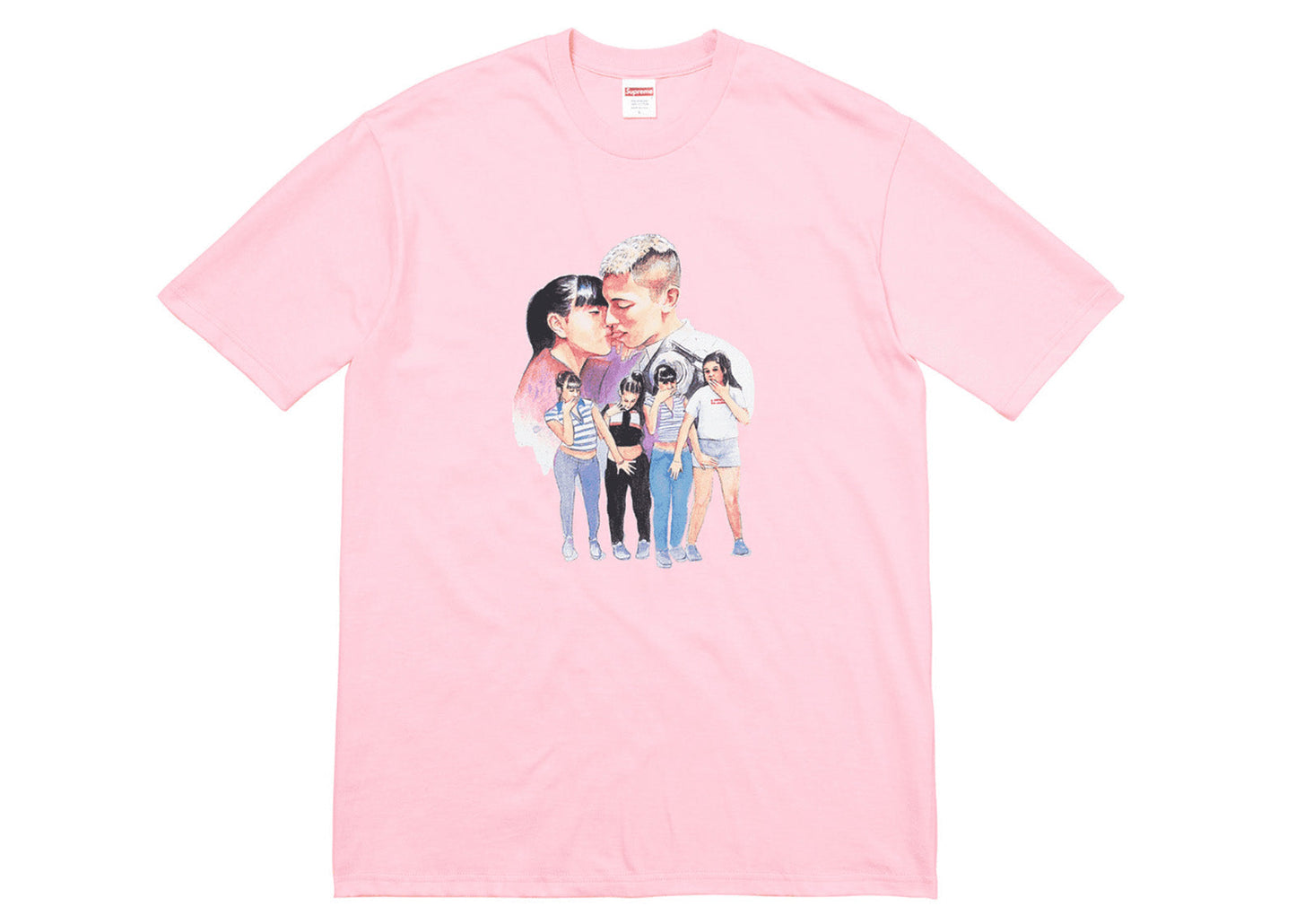 Supreme Kiss Tee Light Pink