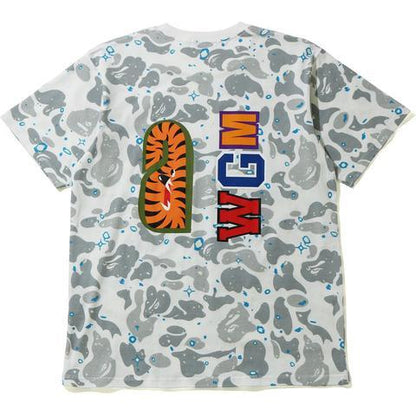 BAPE Space Camo Shark Tee White Glow in the Dark