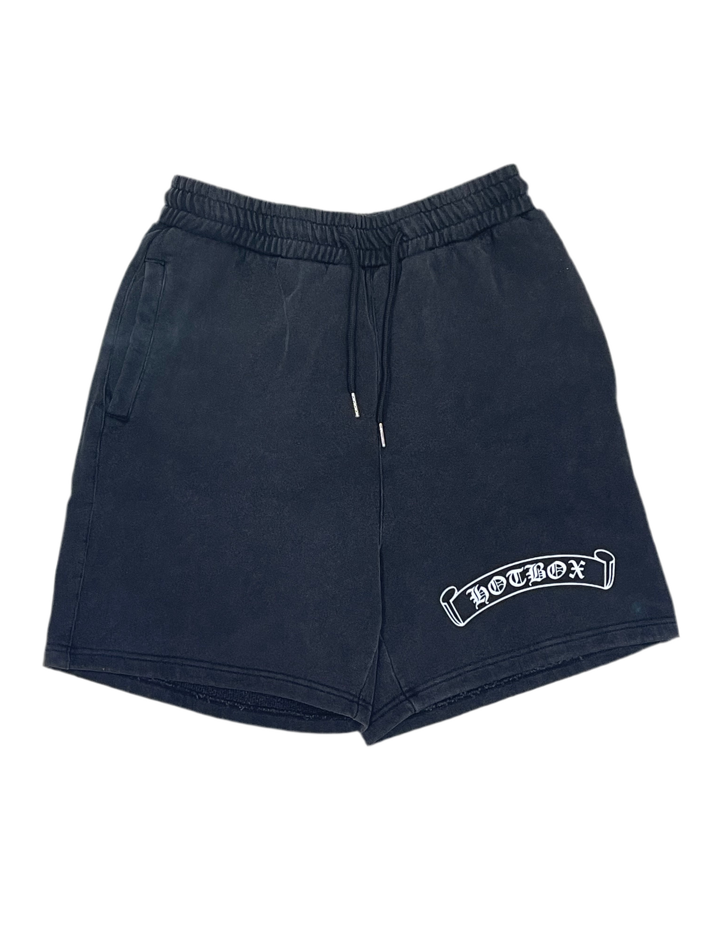 Hotbox chrome logo shorts black