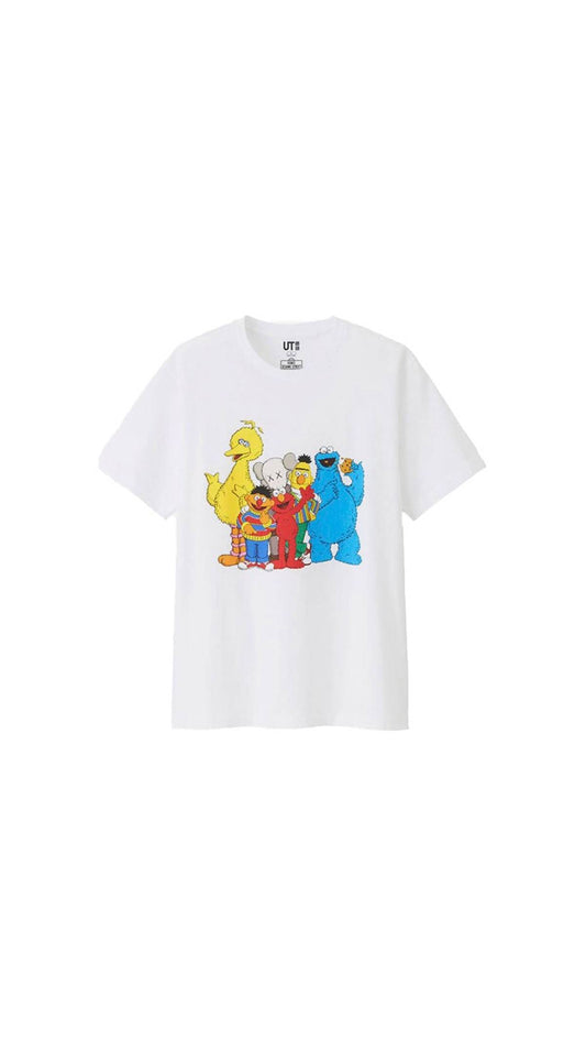 KAWS x Uniqlo x Sesame Street Group #2 Tee White