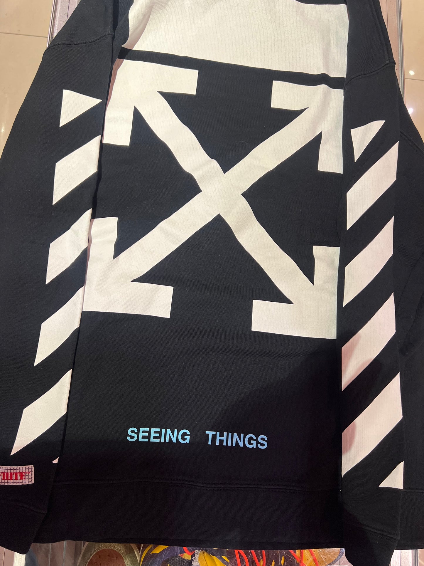 Off-White Logo Print Cotton Hoodie