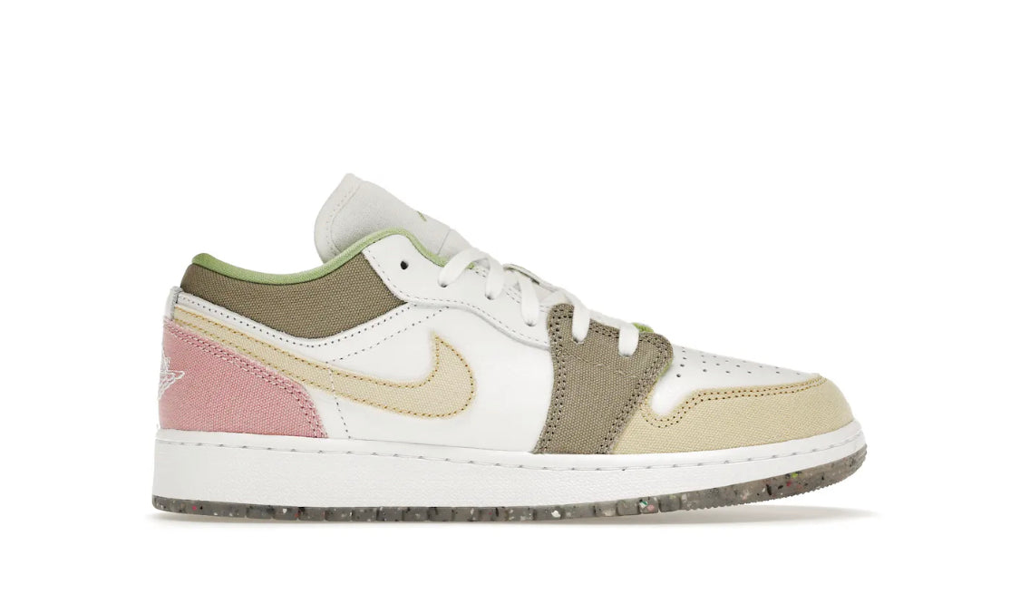 Jordan 1 Low Pastel Grind Vivid Green (GS)