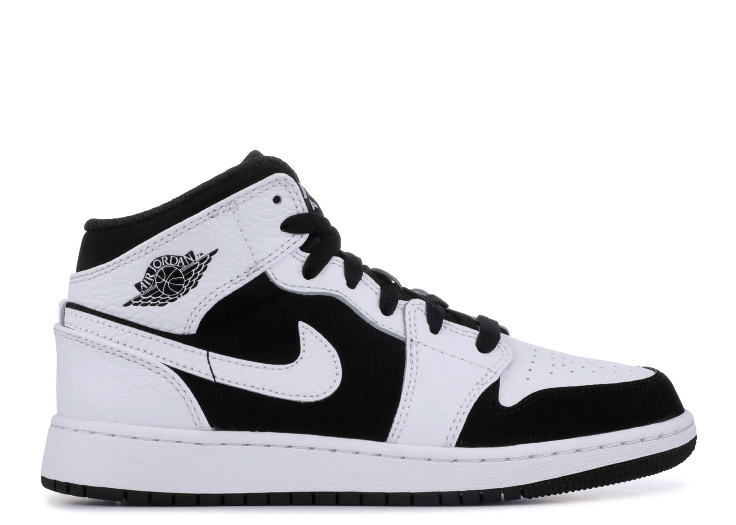 Jordan 1 Mid White Black