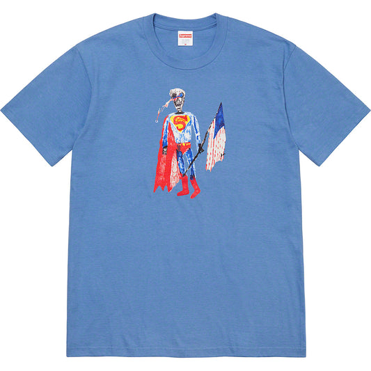Supreme Skeleton Tee Dusty Light Royal