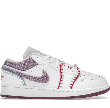 jordan 1 Low White Light Bordeaux (gs)