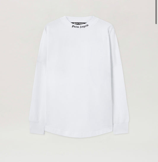 Palm Angels Classic Logo White Longsleeve