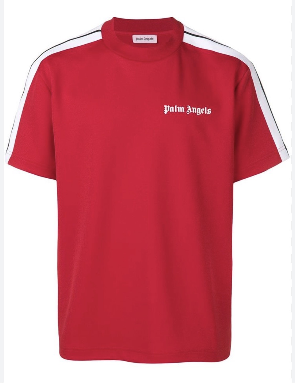 Palm Angels Basic Logo Jersey T-Shirt Red