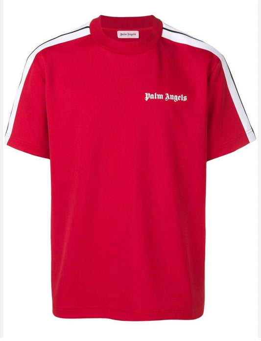 Palm Angels Basic Logo Jersey T-Shirt Red