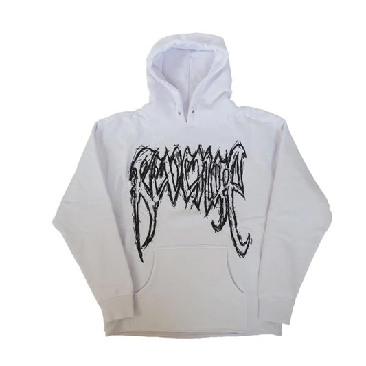 REVENGE GALLERY X SKI MASK STOKELEY HOODIE WHITE