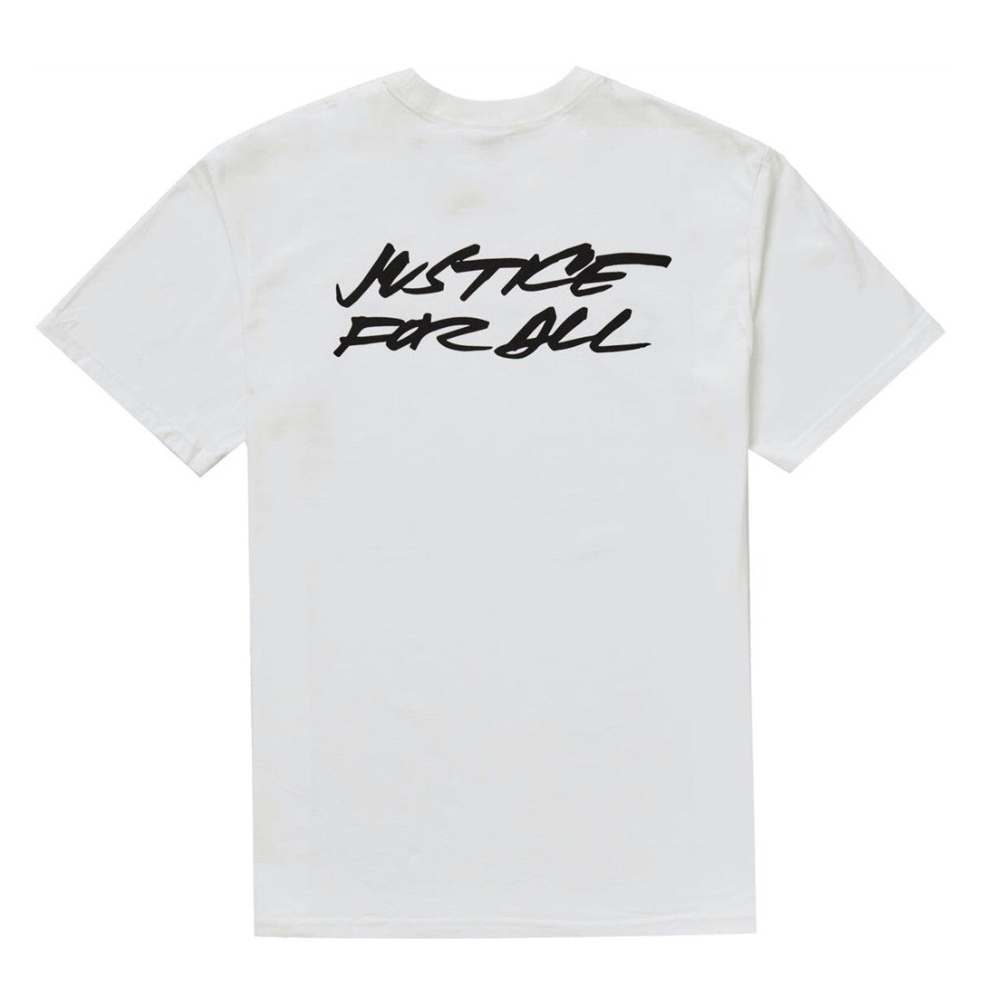Supreme Futura Logo Justice For All T-Shirt FW20 White Tee