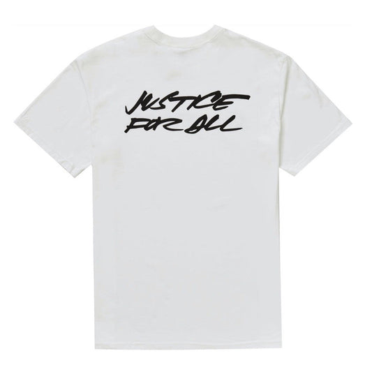 Supreme Futura Logo Justice For All T-Shirt FW20 White Tee