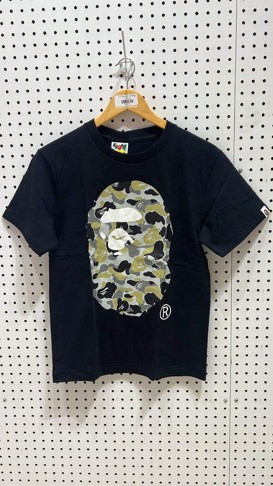 Bape Ape Head Camo Tee Black