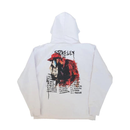 REVENGE GALLERY X SKI MASK STOKELEY HOODIE WHITE