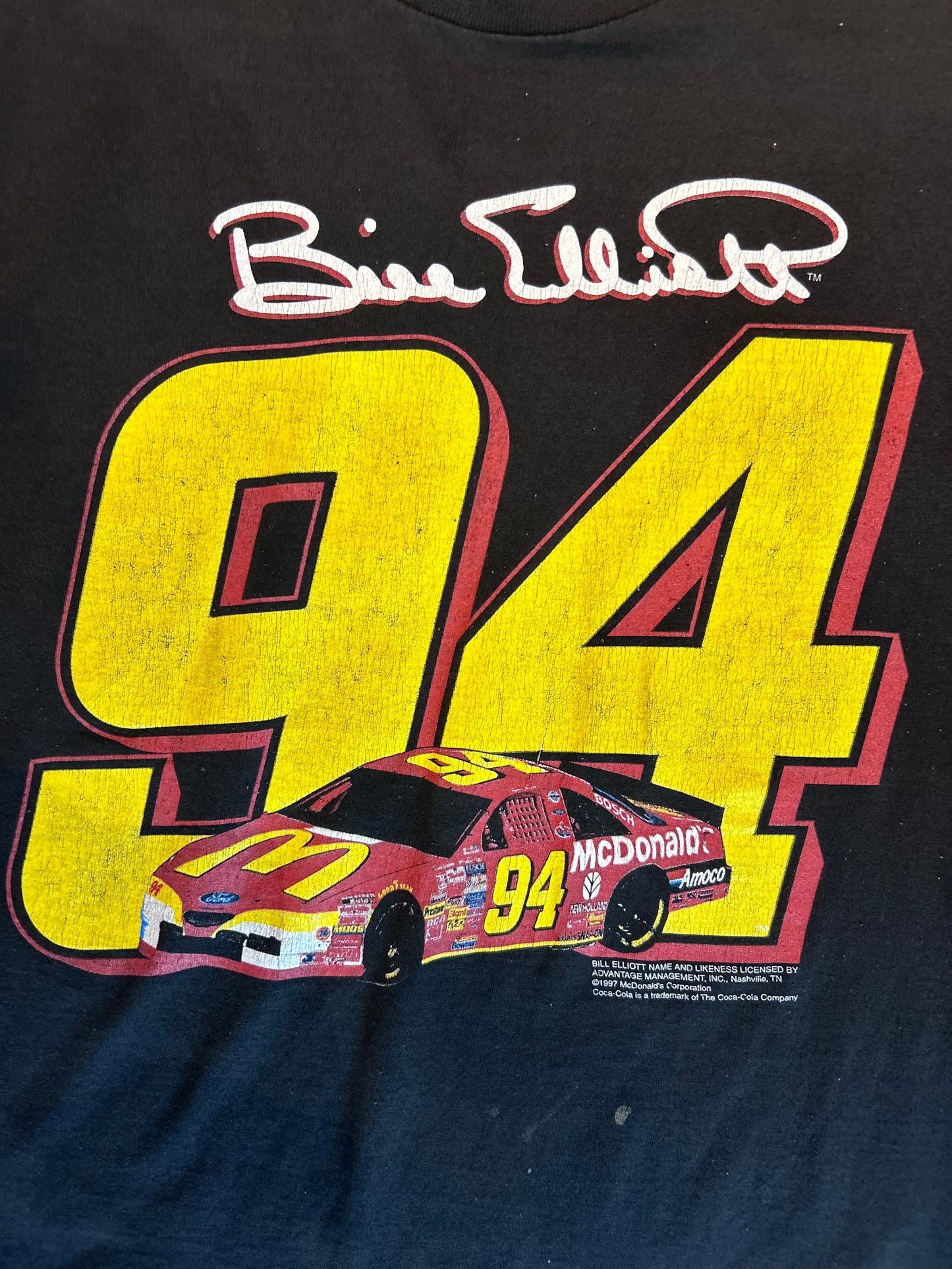 Vintage Bill Elliott NASCAR T-Shirt