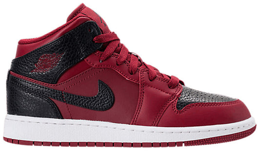 Jordan 1 Retro Mid Team Red Black