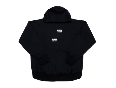 supreme Comme des Garcons SHIRT Split Box Logo Hooded Sweatshirt Black