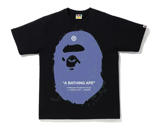 Bape Big Ape Head Digital Mosaic Tee