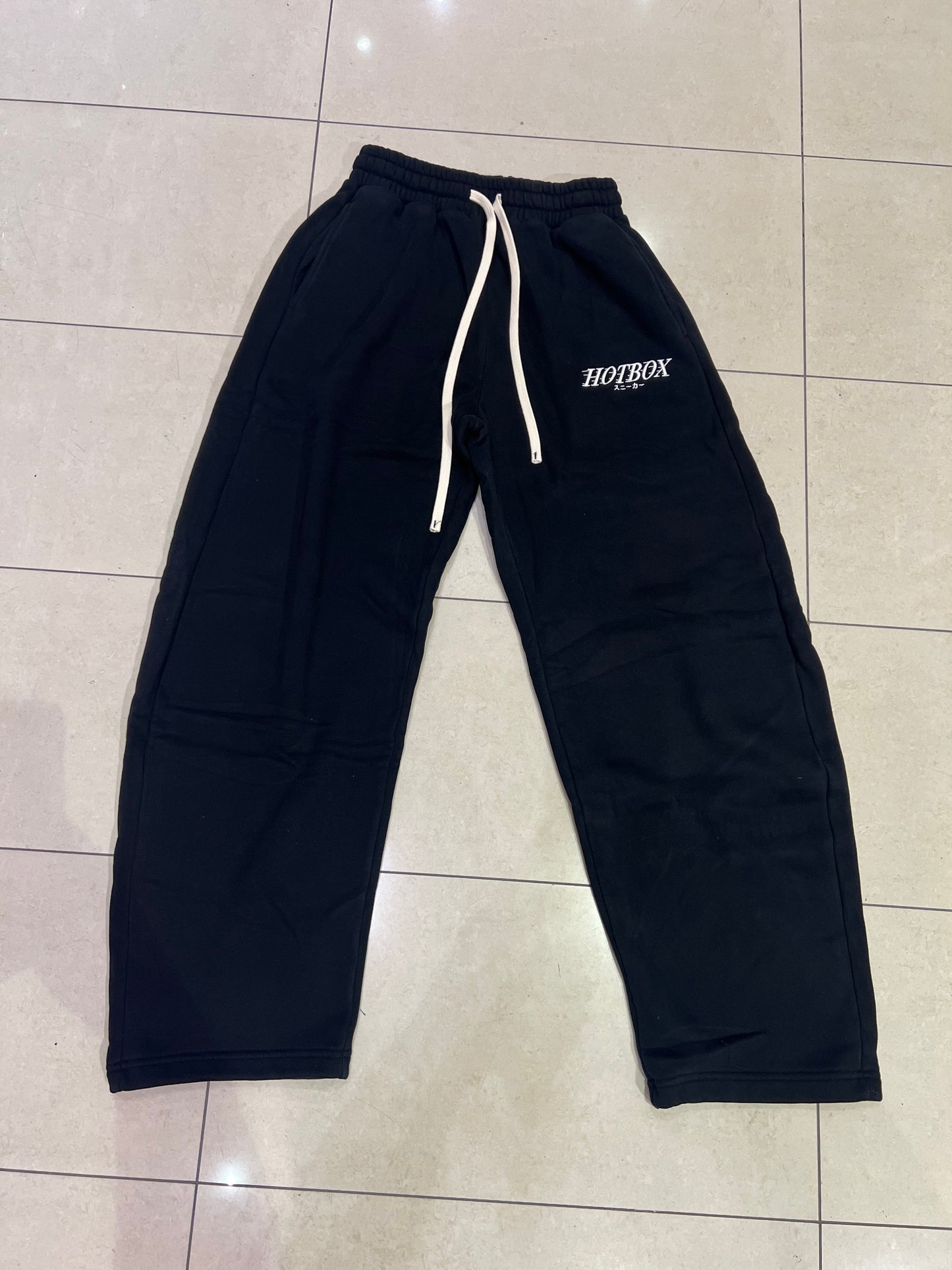 Hotbox Oversized Flare Sweatpants Black