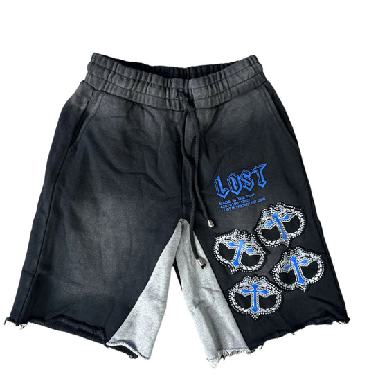 Lost Intricacy Black/Blue Mitt Shorts