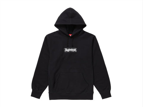 Supreme Bandana Box Logo Hooded Sweatshirt Black