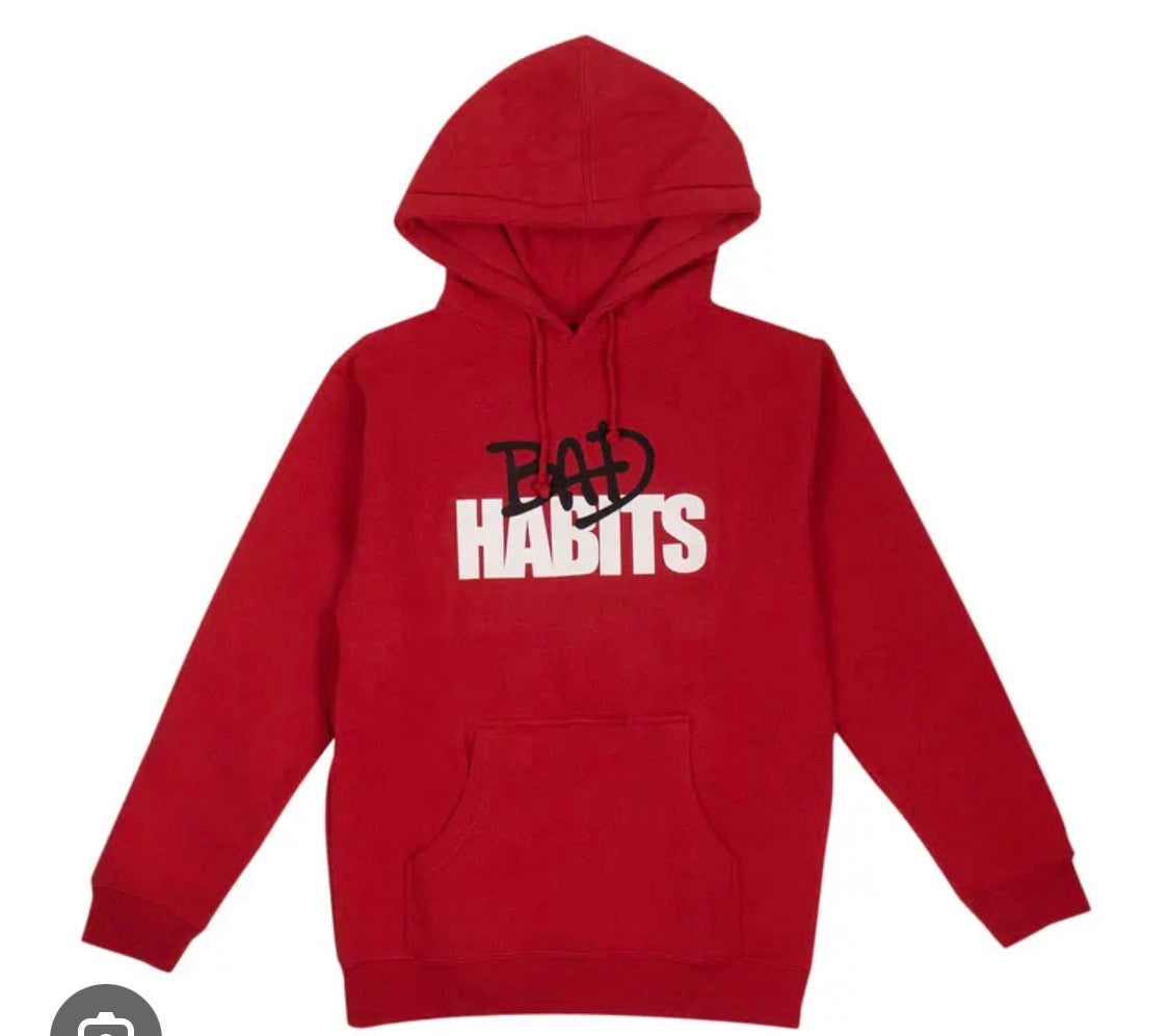 VLONE x Bad Habits Red Hoodie
