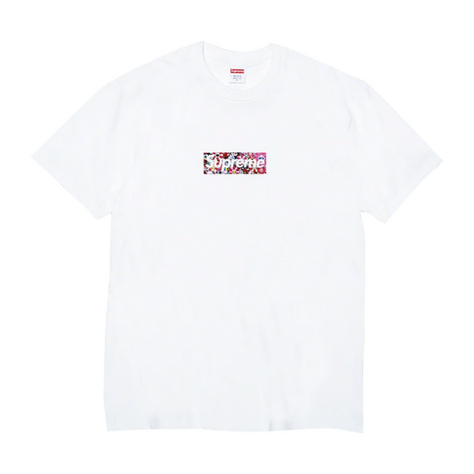 Supreme Takashi Murakami COVID-19 Relief Box Logo Tee White