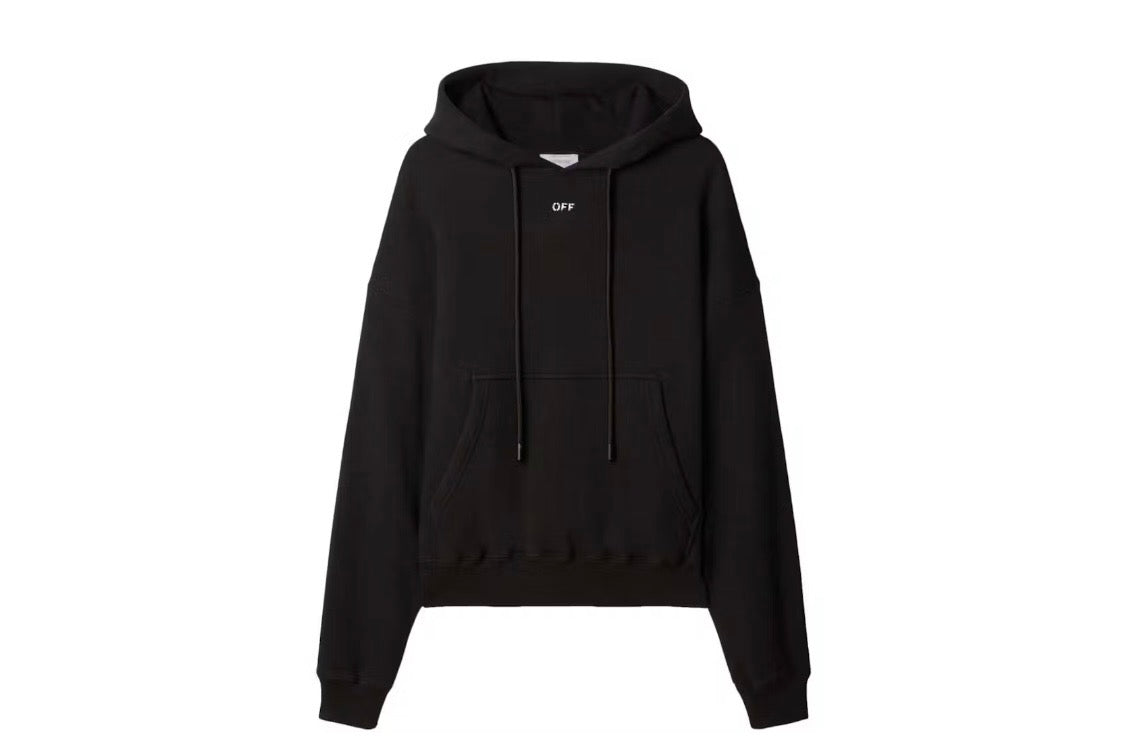 Off-White Logo Print Cotton Hoodie