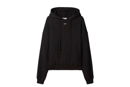 Off-White Logo Print Cotton Hoodie
