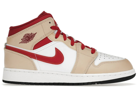 Jordan 1 Mid Beige Red (GS)