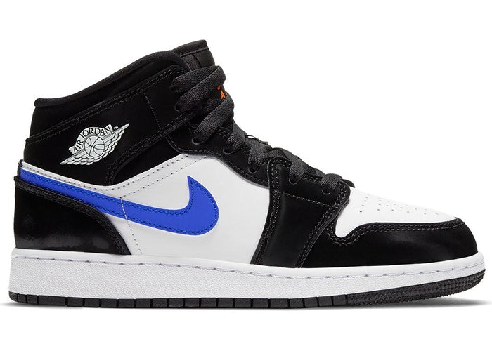 Jordan 1 Mid Black Racer Blue White (GS)