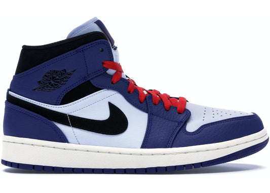 Jordan 1 Mid Deep Royal Blue Black