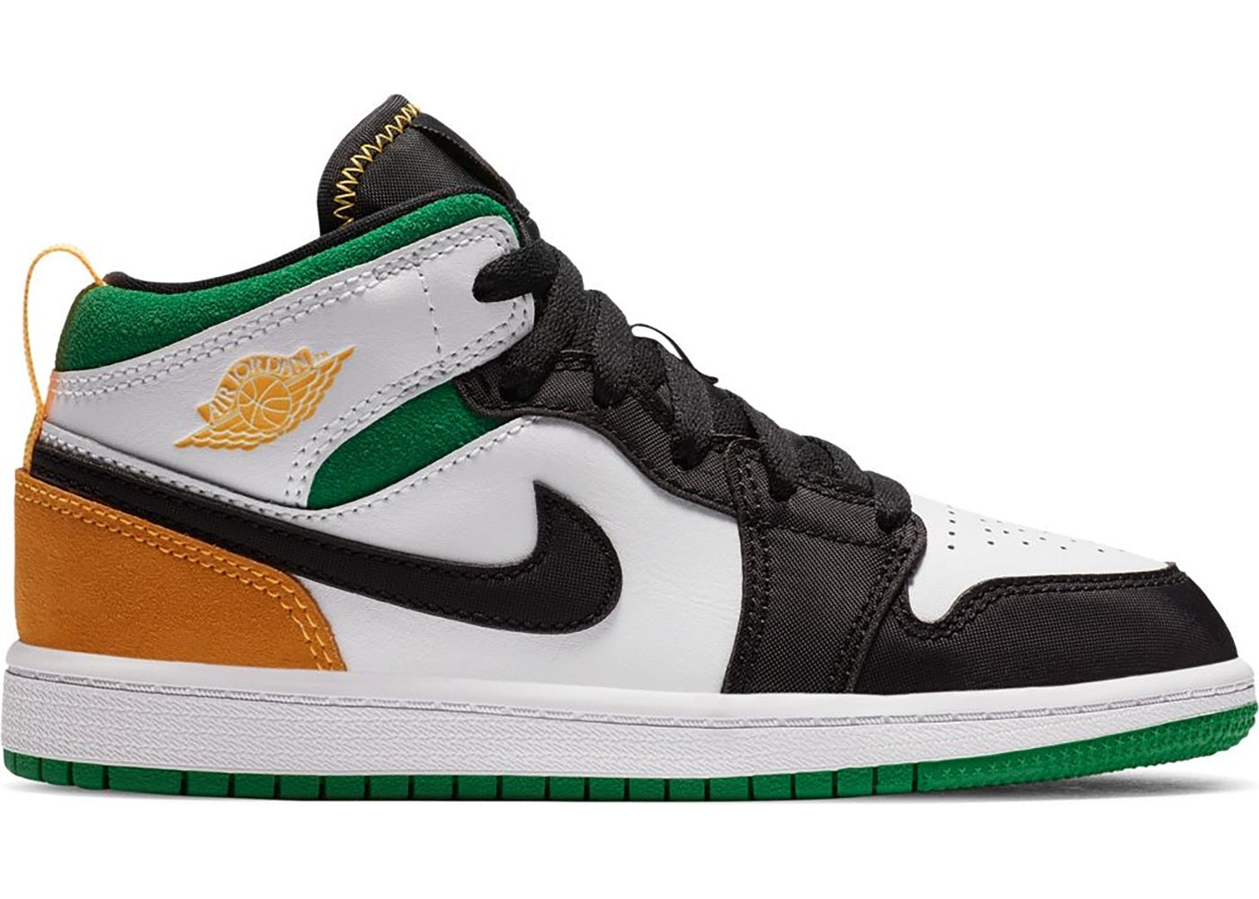 Jordan 1 Mid SE White Laser Orange Lucky Green (GS)