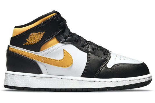 Jordan 1 Mid White Pollen Black (GS)