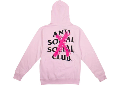 Anti Social Social Club Cancelled Hoodie Pink