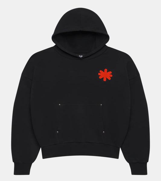 Lost Shdws "Single Layered" Black/Red Logo Hoodie