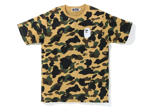 BAPE 1st Camo Multi Logo Tee Yellow