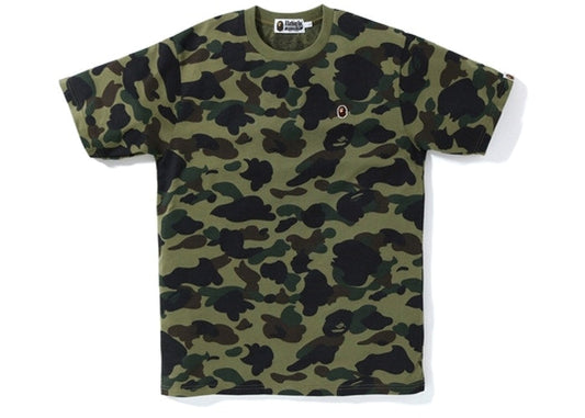 BAPE 1st Camo One Point Tee Green