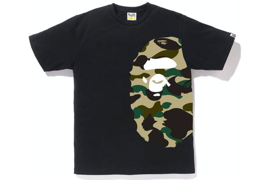 BAPE 1st Camo Side Big Ape Head Tee Black/Yellow (OSHAWA)
